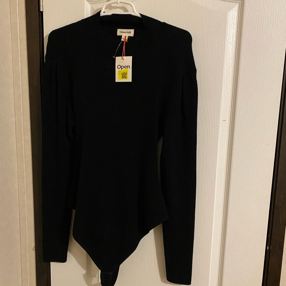 NORDSTROM OPEN EDIT BACKLESS TURTLENECK BODYSUIT